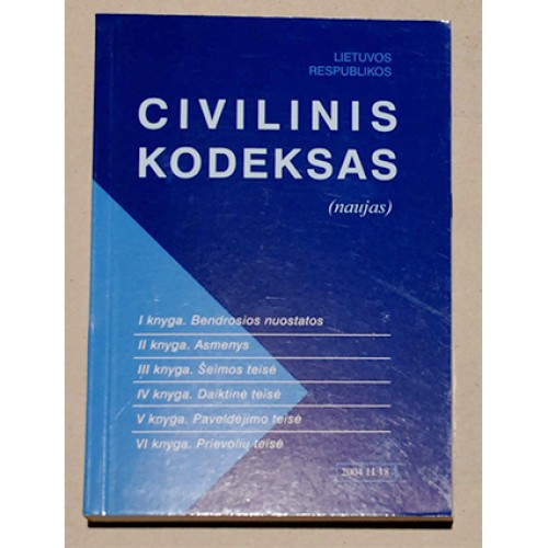 Lietuvos Respublikos Civilinis Kodeksas